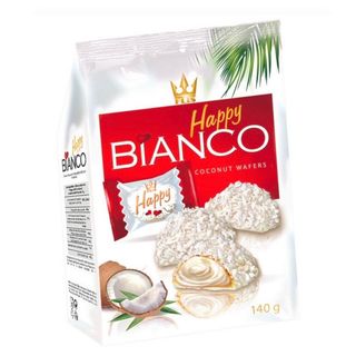 Pacco Happy Bianco Coconut Wafers 20pz - 140gm