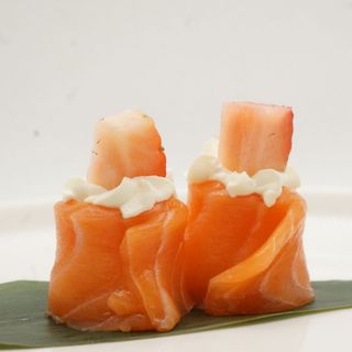 Bigne philadephia e fragole