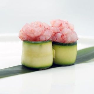 Bigne amaebi e zucchine