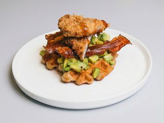 Chicken fried waffle