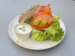 Salmon bagel