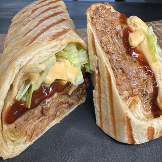 Wrap con pulled beef