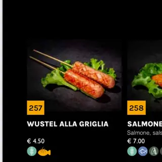 257 würstel alla piastra
