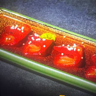 14 sake rosa con salsa ponzu