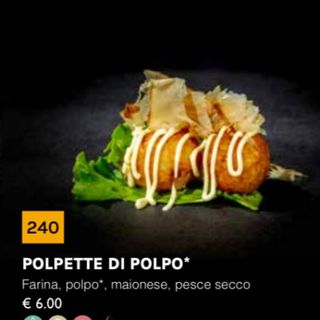 240 polpette di polipo