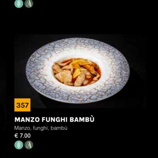357 manzo funghi e bambù