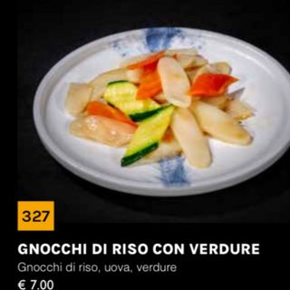 327 gnocchi di riso con verdure