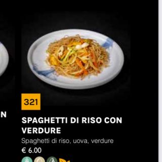 321 spaghetti di riso con verdure