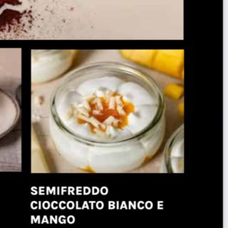 Semifreddo cioccolato bianco e mango
