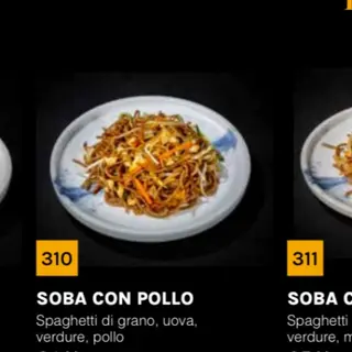 310 soba con pollo