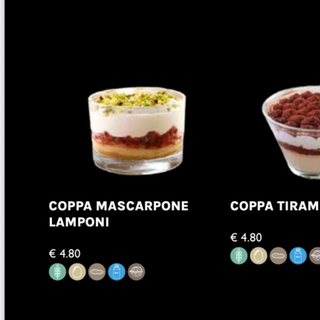 Coppa mascarpone e lamponi