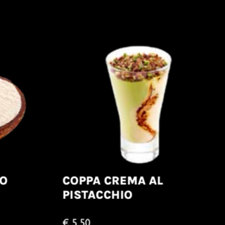 Coppa crema al pistacchio