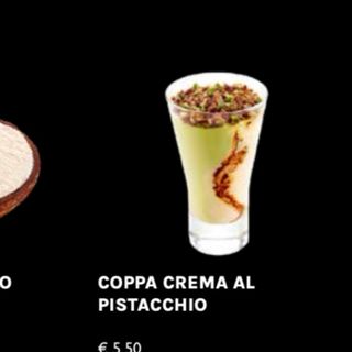 Coppa crema al pistacchio