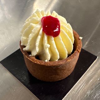 Tartella lampone, cioccolato e vaniglia