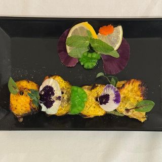 Tandoori salmon tikka