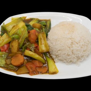 Riso con verdure al curry