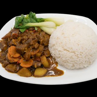 Riso con manzo al curry