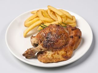 Mezzo pollo allo spiedo