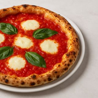Pizza Margherita (foto con impasto napoletano)