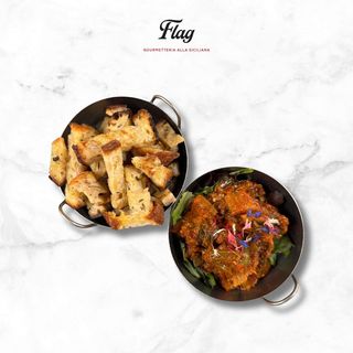 Crustiteddi e capunata