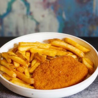 Cotoletta e patatine fritte