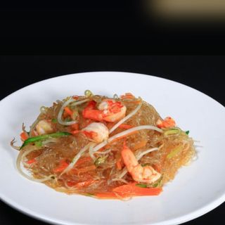 50.Spaghetti di soia con frutti di mare