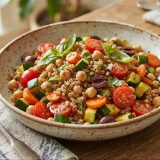 Insalata di farro alla mediterranea