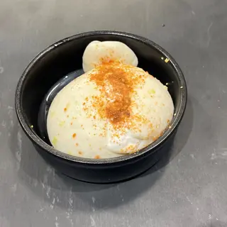 Burrata con bottarga di muggine