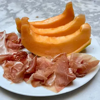 Prosciutto, melone e mozzarella