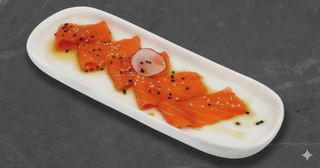 Carpaccio mango sake