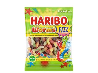 Haribo worms fizz