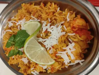 Jhingha biryani