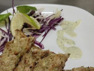 Butter chicken burger