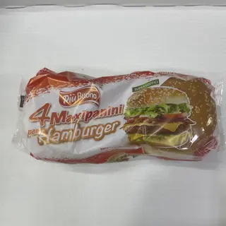 4 maxi panini per hamburger