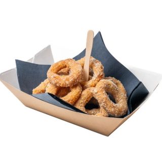 Anelli di Cipolla fritti con Cacio e Pepe