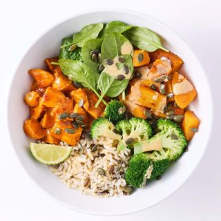 Teriyaki chicken poke bowl