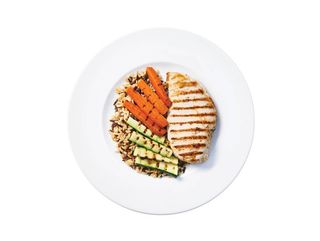 Chicken, rice & vegetables