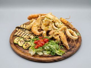 Frittura di gamberi e calamari