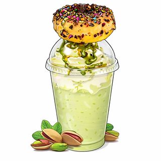 MILKSHAKE PISTACCHIO + DONUT