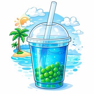 Bubble Tea Tropical Blu