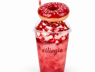 Milkshake Ciliegia + Donut