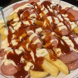 Patatine wurstel ketcup e maionese