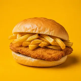 Panino cotoletta e patatine