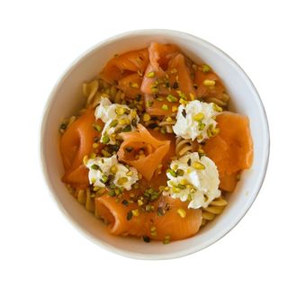 Salmone e pistacchio
