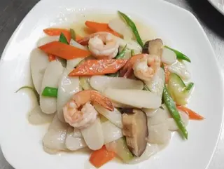 Gnocchi di riso con gamberi