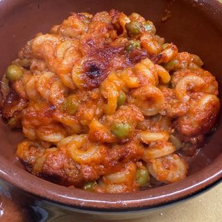 Anelletti piselli e carne macinata