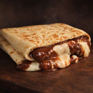 Cheesecake tacos: pistacchio e squacquerone