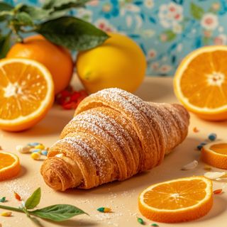 Cornetto vegano agrumi siciliani