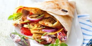 Crepes con kebab
