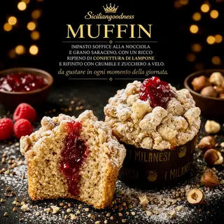 Muffin Nocciola e Lampone